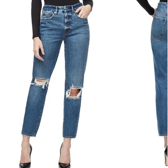 Good American Straight Leg Jeans - Picture 2 of 4